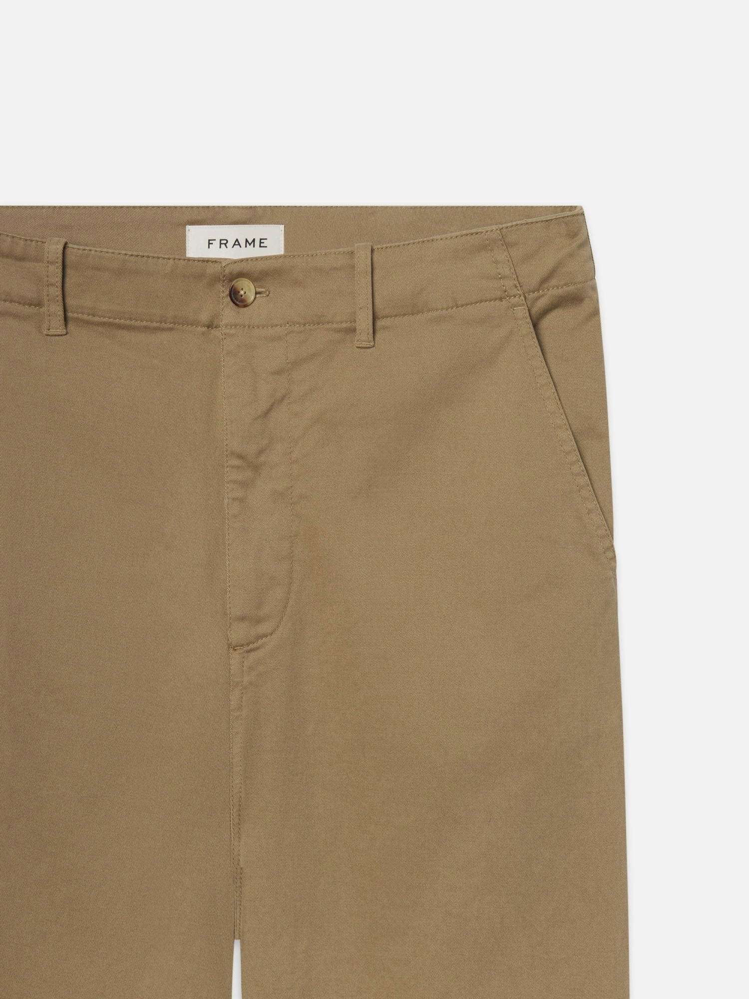Frame Casual Pants With Belt Loops In Brown