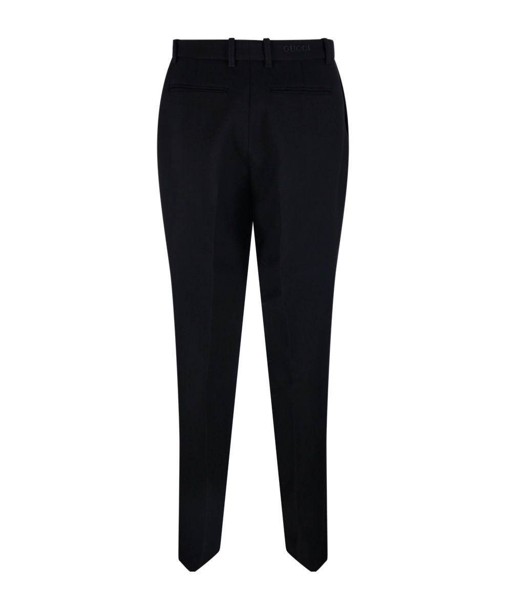 Gucci Belt-loop Casual Pants In Black