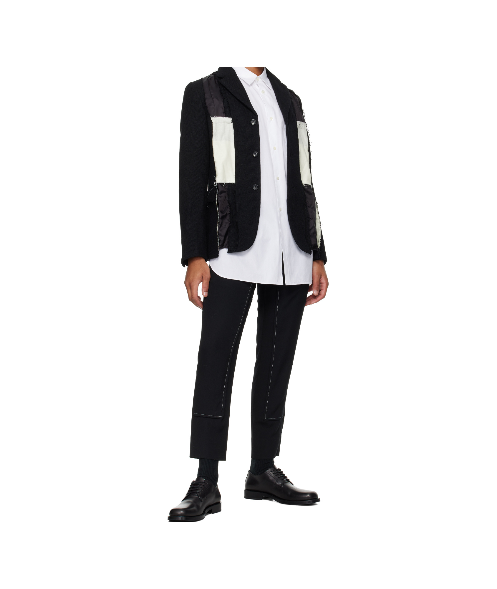 Comme Des Garçons Long-sleeved Suit Jacket In Black