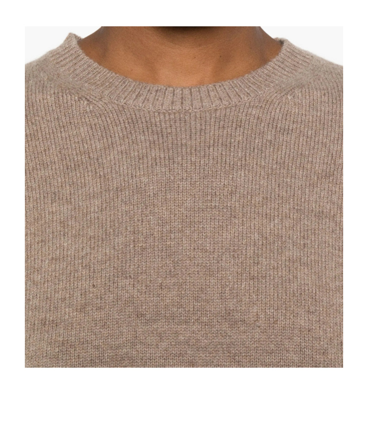 Max Mara Round-neck Wool Sweater In Neutral