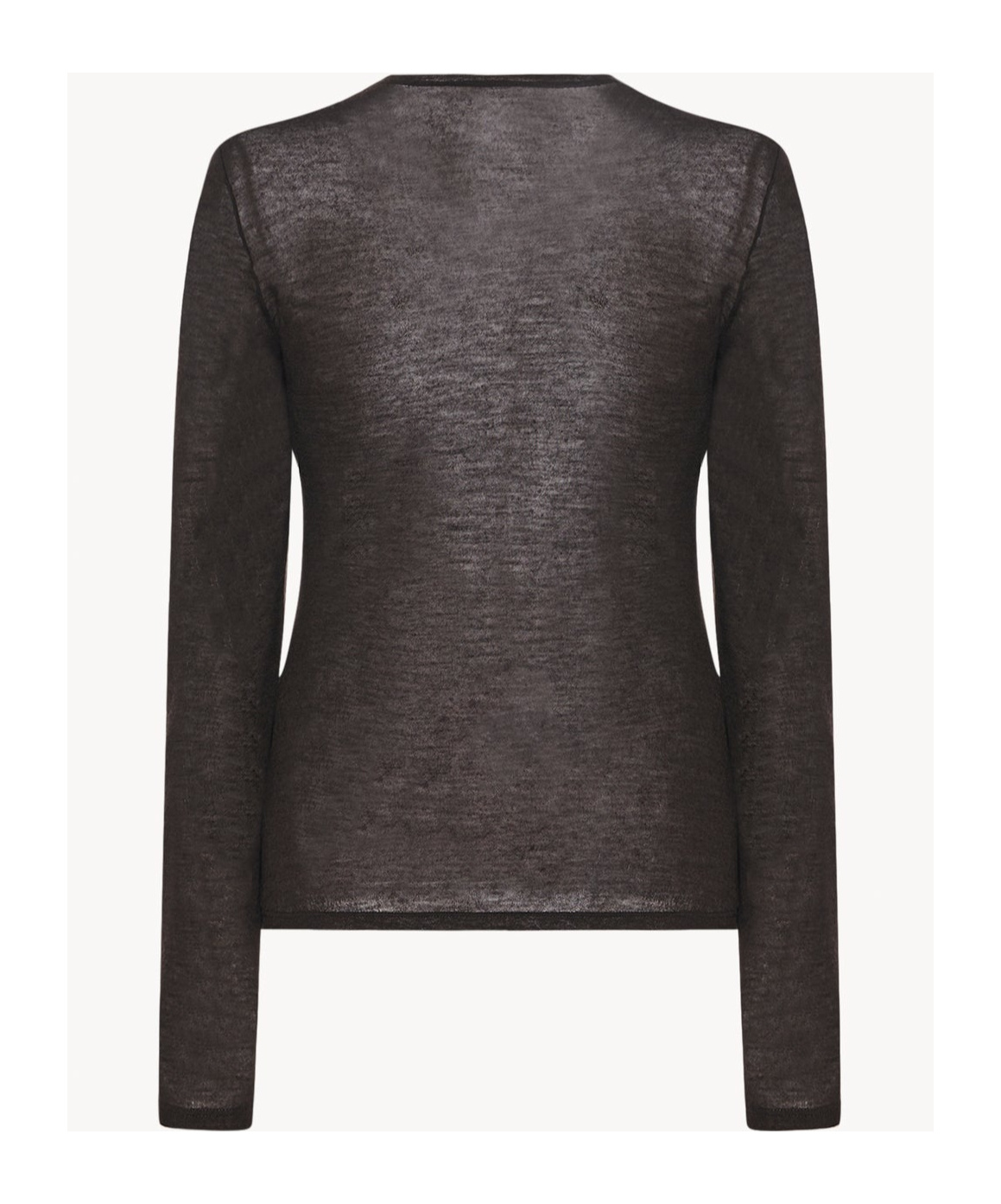 The Row Cashmere Long-sleeved Sweater In Brown