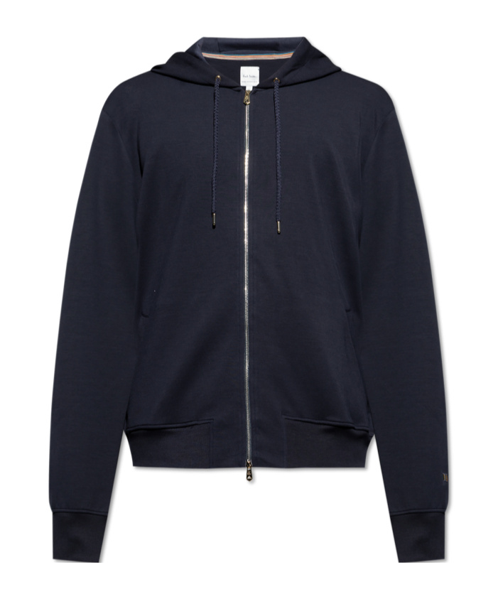Paul Smith Zip-up Hoodie In Black