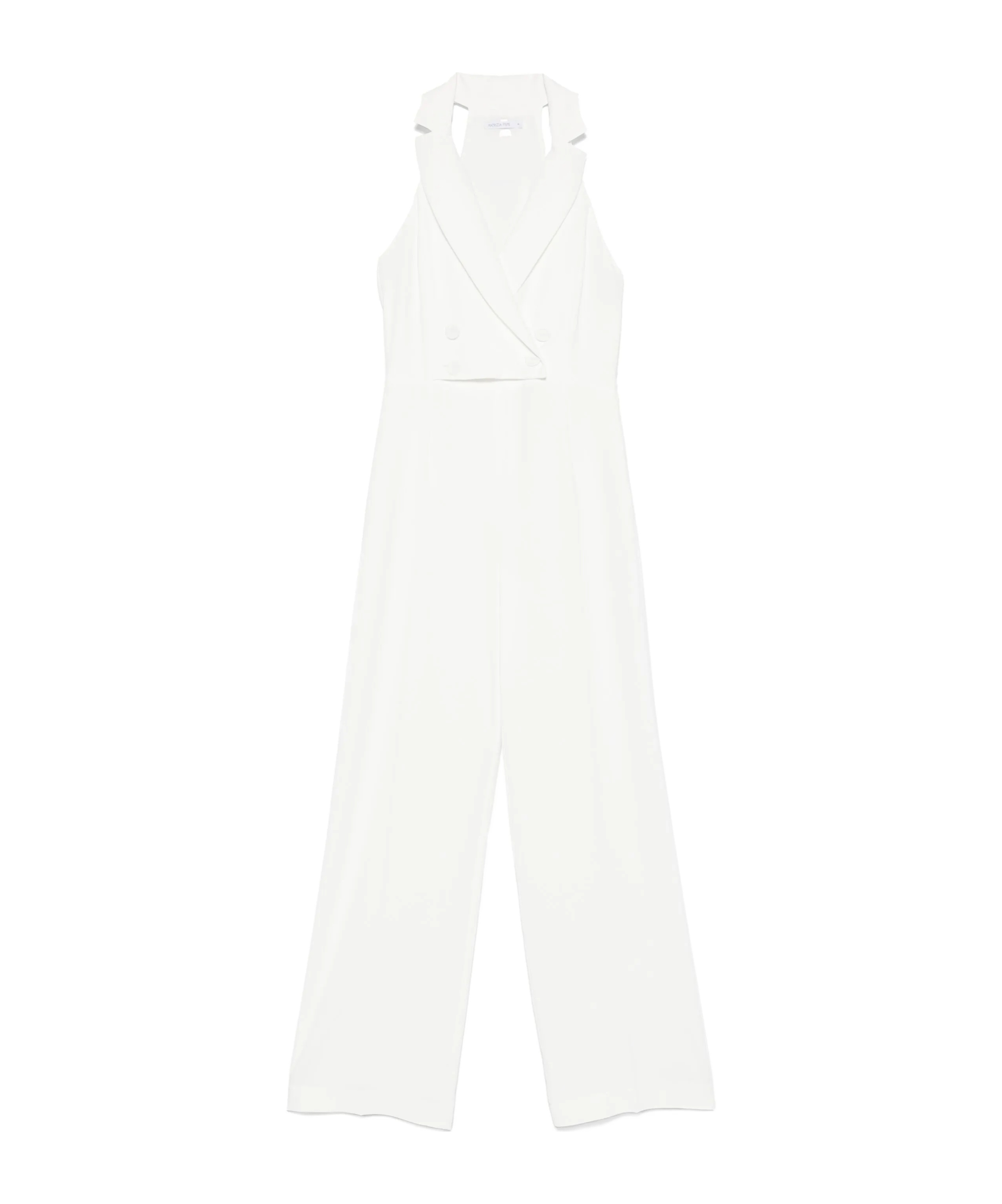 Patrizia Pepe Double-breasted Crepe Jumpsuit
