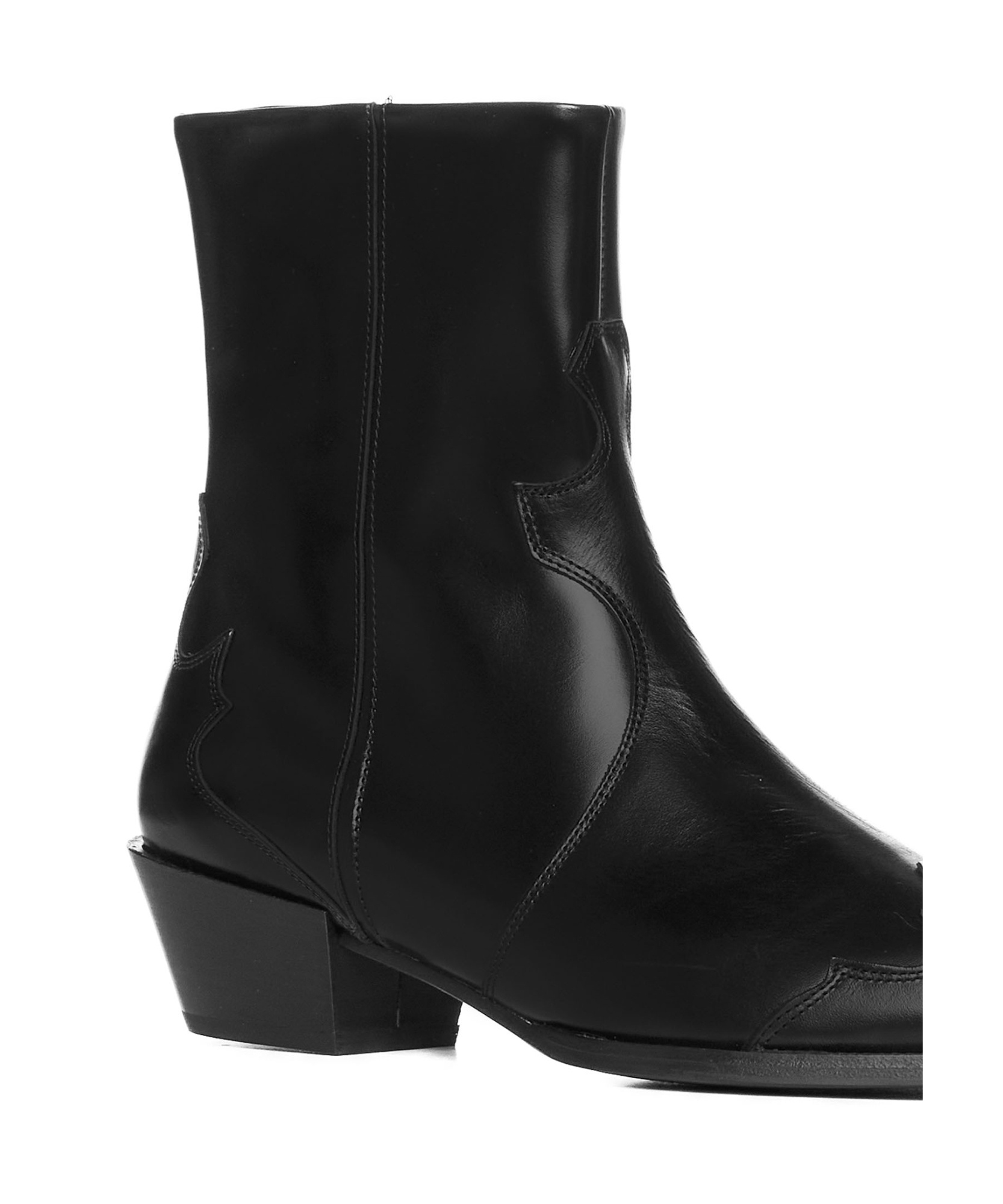 AEYDE THICK HEEL BOOTIES