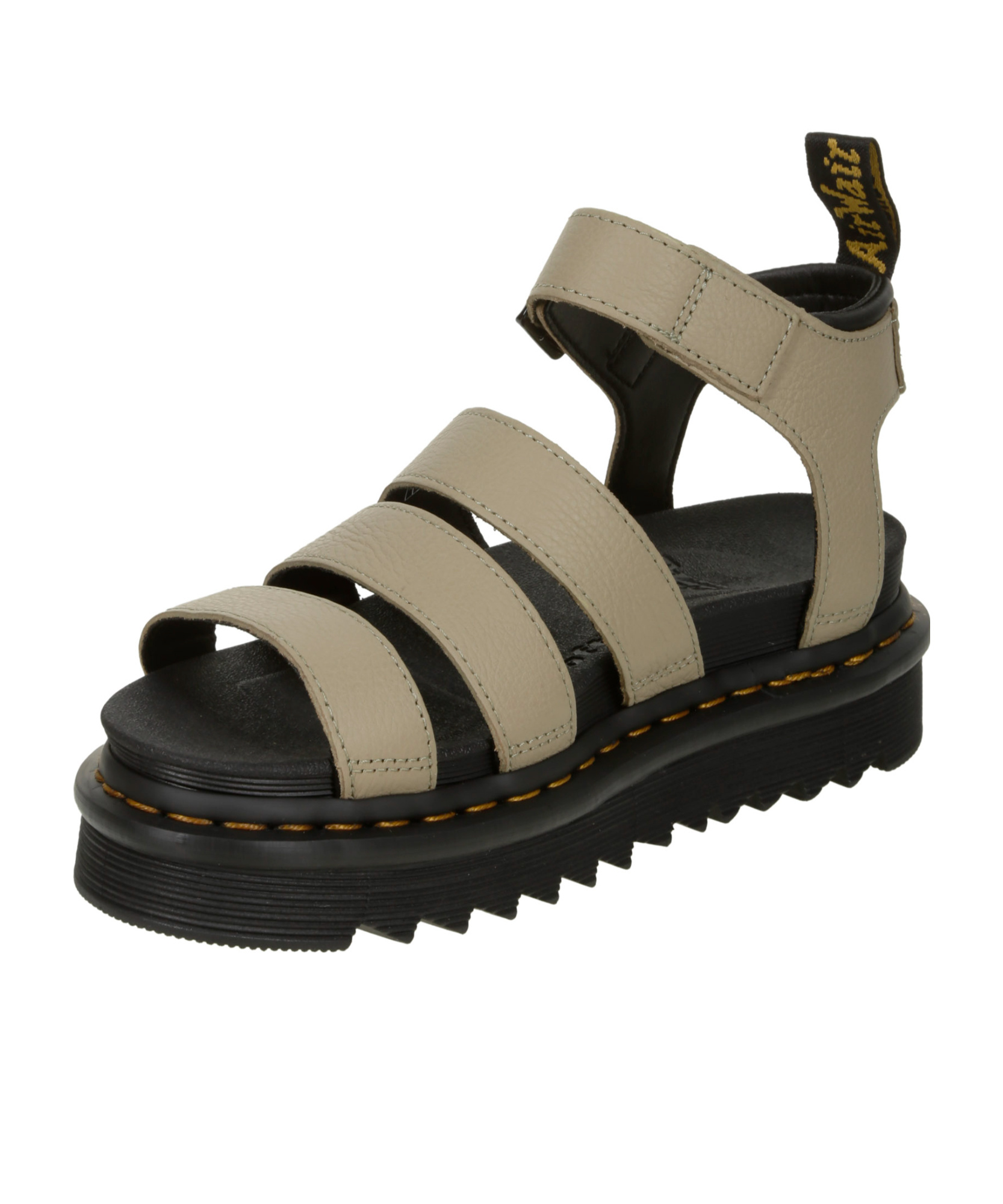 Dr. Martens' Open-toed Flat Sandals In Black