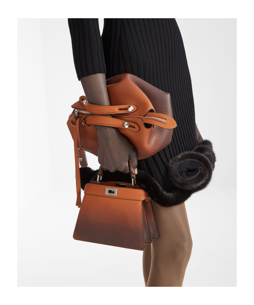 Fendi By The Way Soft Medium - Gradient Brown Leather Bag