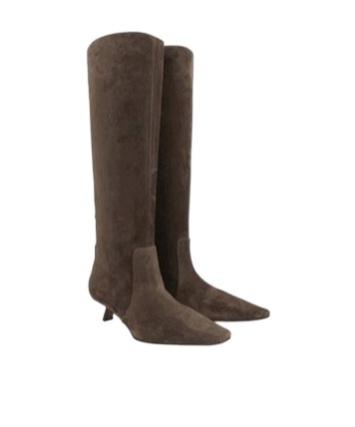 Brunello Cucinelli Shiny Loop Detailed City Boots In Brown