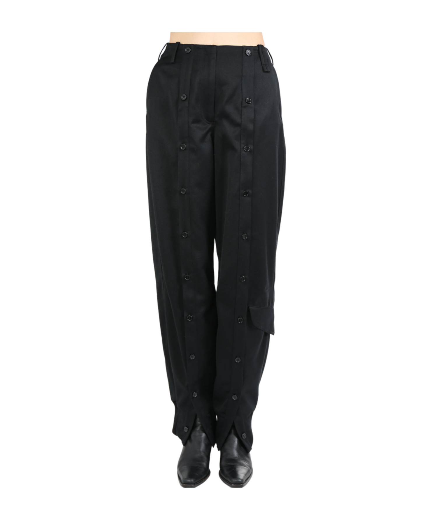 SIMONE ROCHA BUTTON-DECORATED CASUAL PANTS