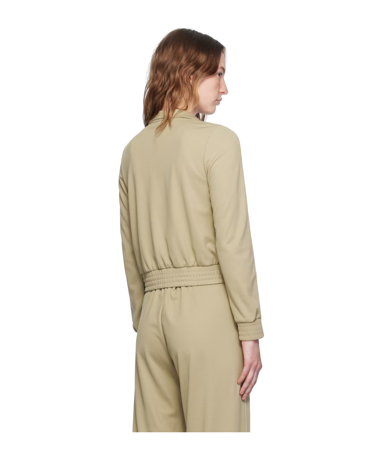 SPORTY AND RICH GOLF EMBROIDED ZIPPER CASUAL JACKET