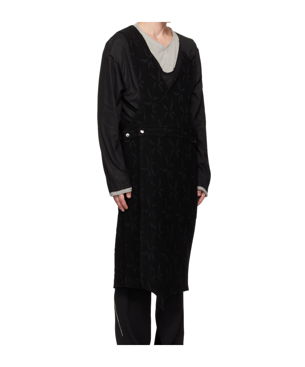Kiko Kostadinov Sleeveless Apron Vest In Black