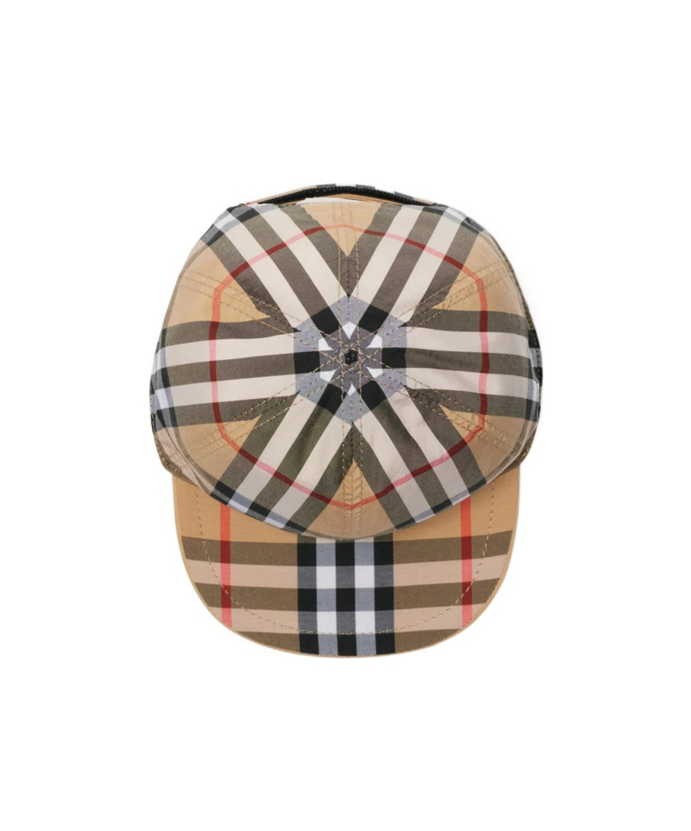 Burberry Check-pattern Reversible Baseball Cap In Nude