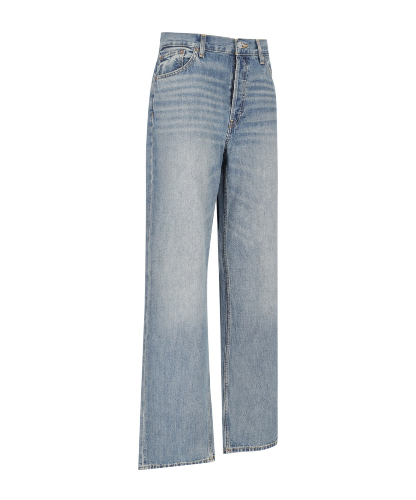 Re/done Straight Jeans In Gray