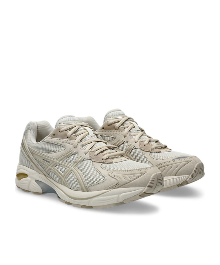 Asics Lace-up Sneakers In Cream/feather Gray