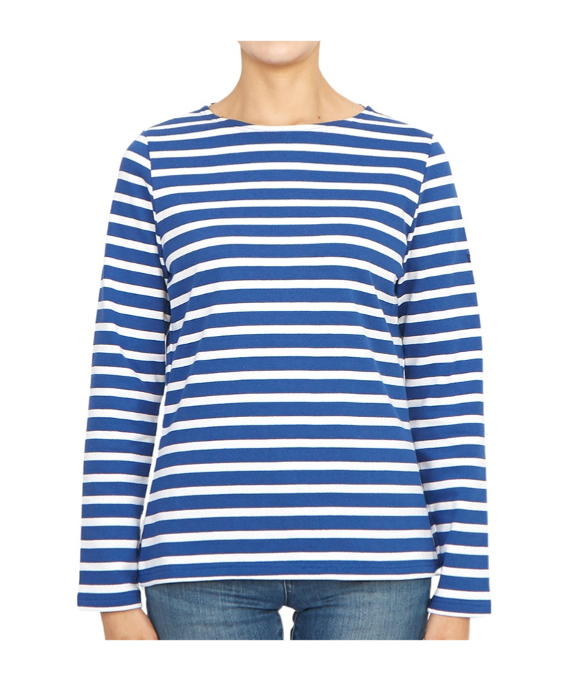 Saint James Striped Graphic T-shirt In Multi