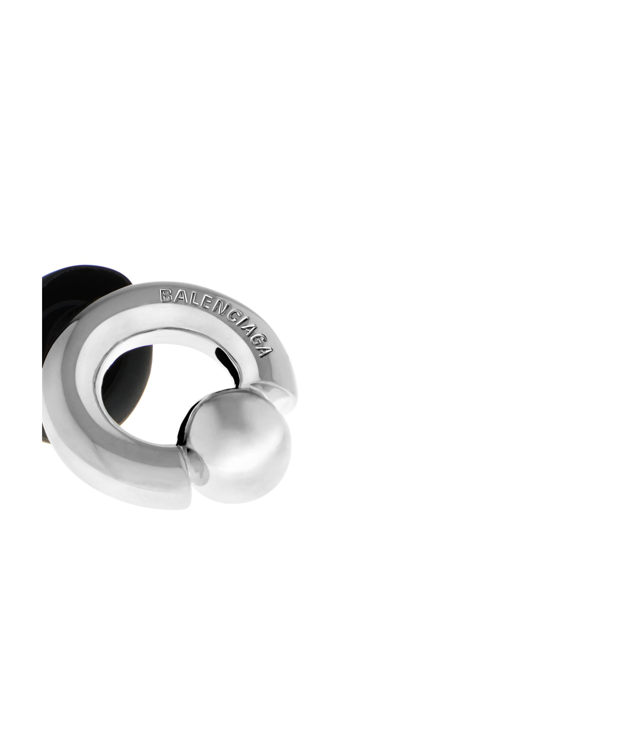 Balenciaga Berlin Ball Earrings In Gray