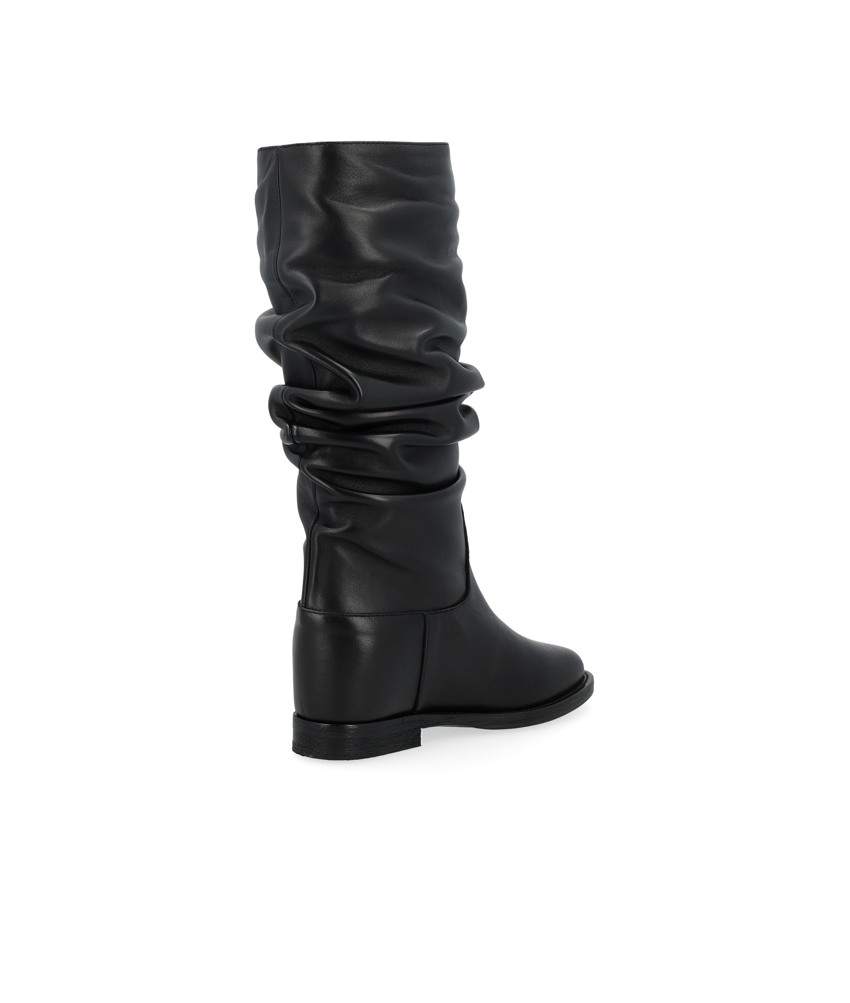 VIA ROMA 15 PLEATED SHORT BOOTS 