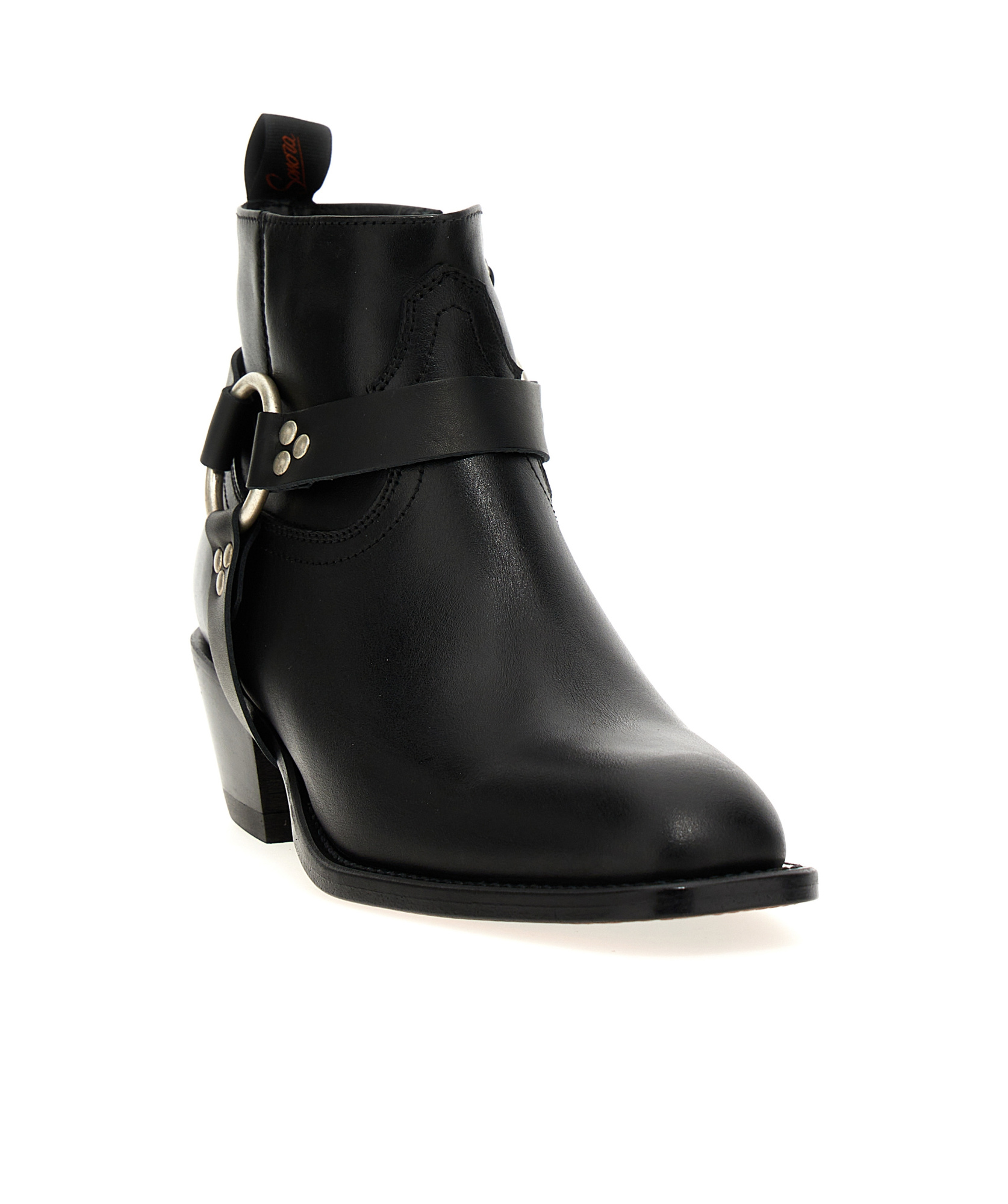 Sonora 'sweet Belt' Ankle Boots In Black