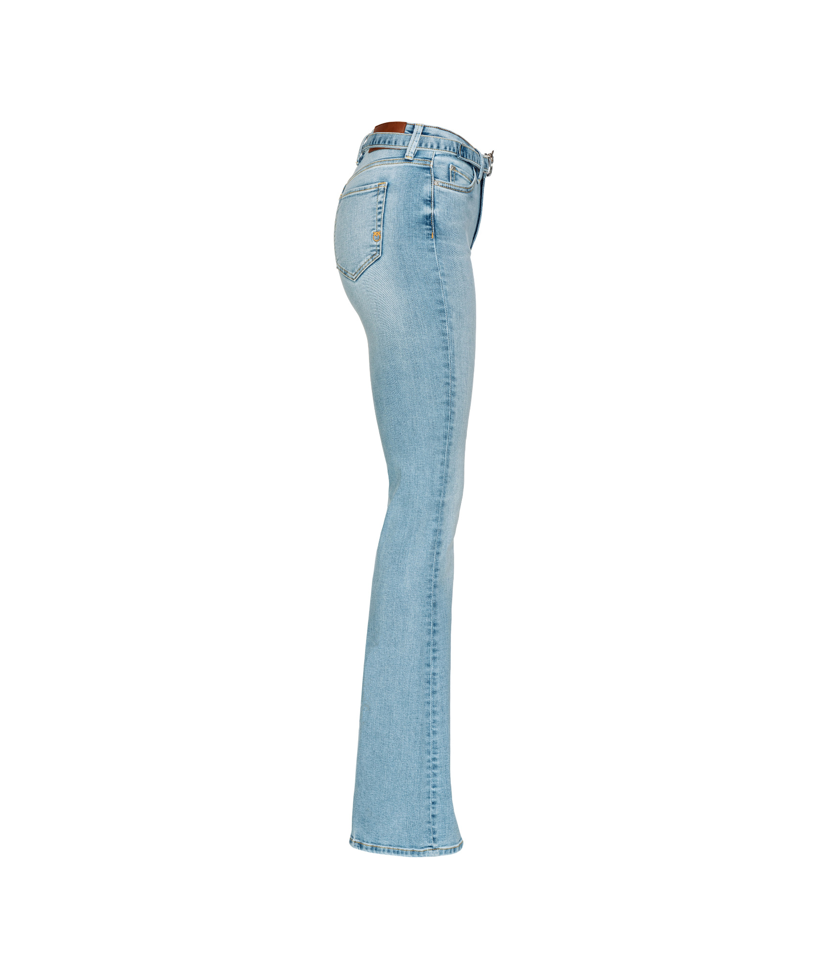 Shop Pinko Flared Jeans In Blue