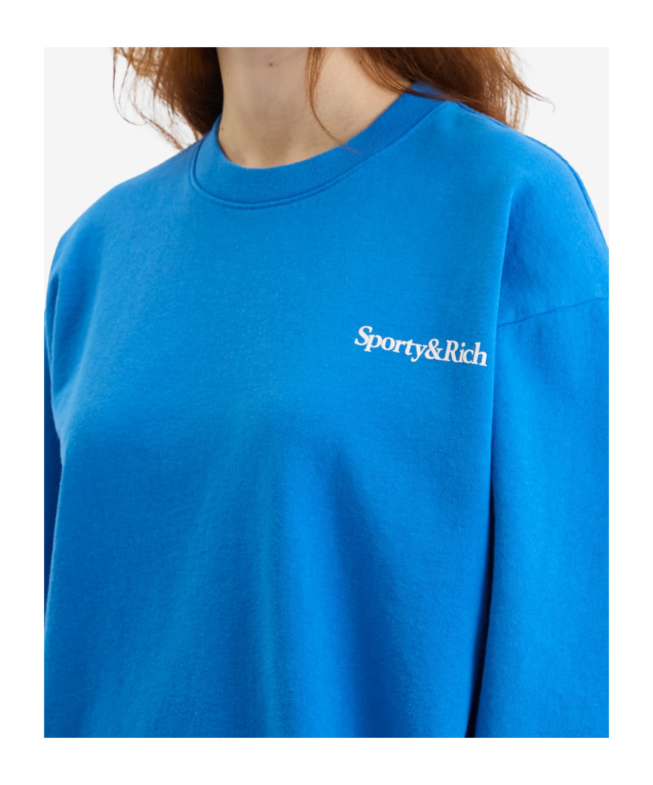 Sporty And Rich Health Is Wealth Crew Sweatshirt