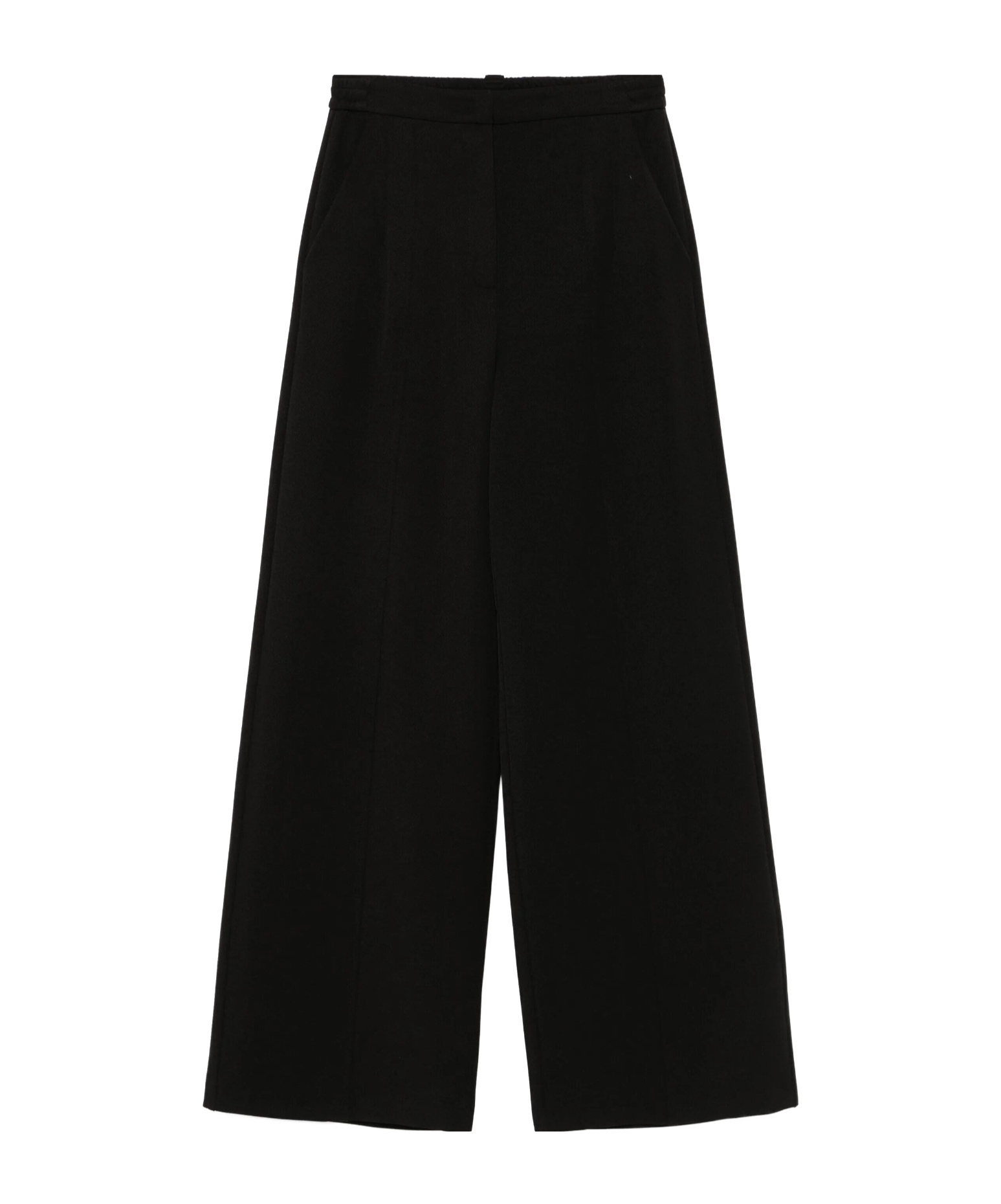 Patrizia Pepe Wide-leg Trousers In Black