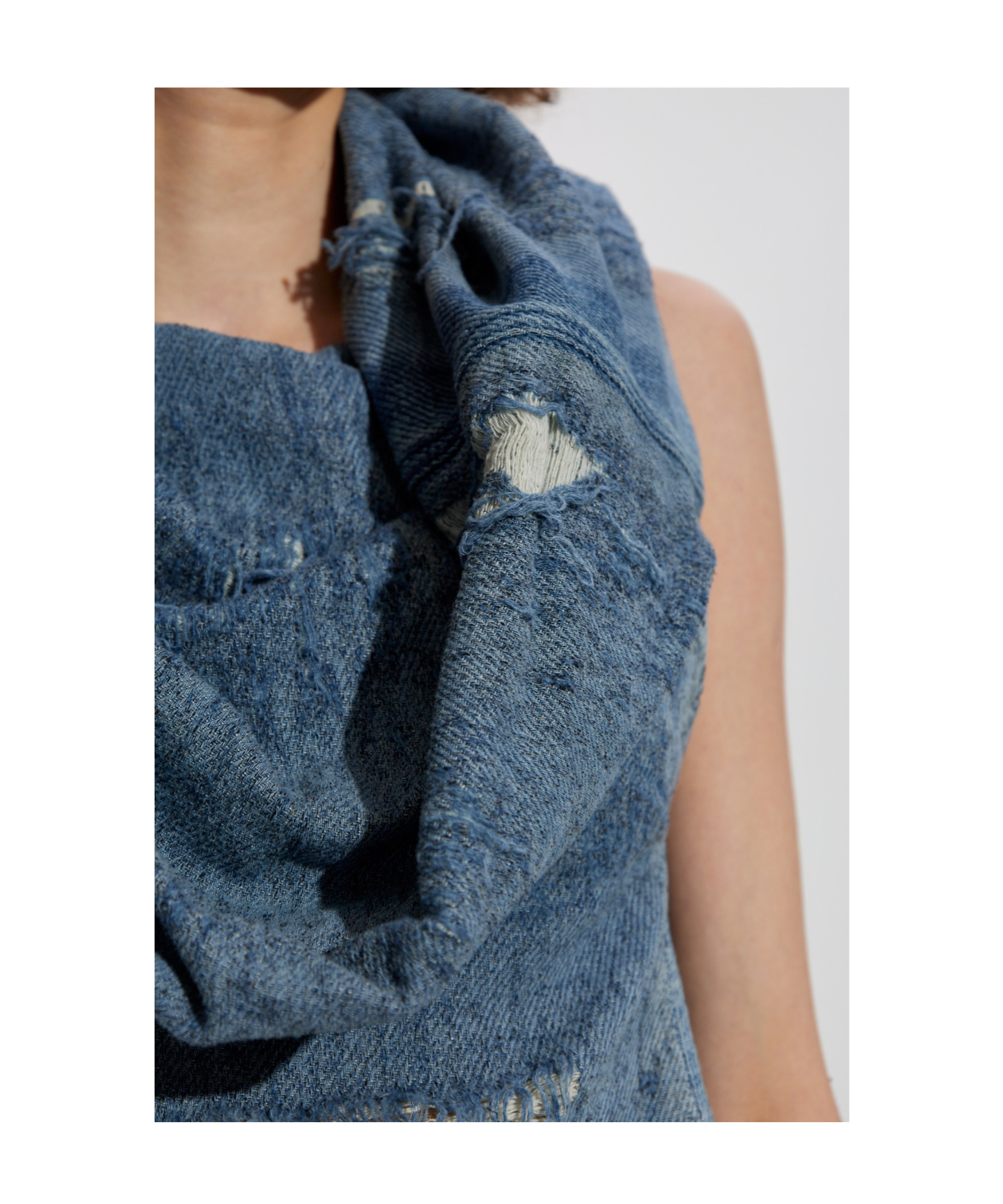 Diesel Blue De-vania-fsg Denim Top In Blue