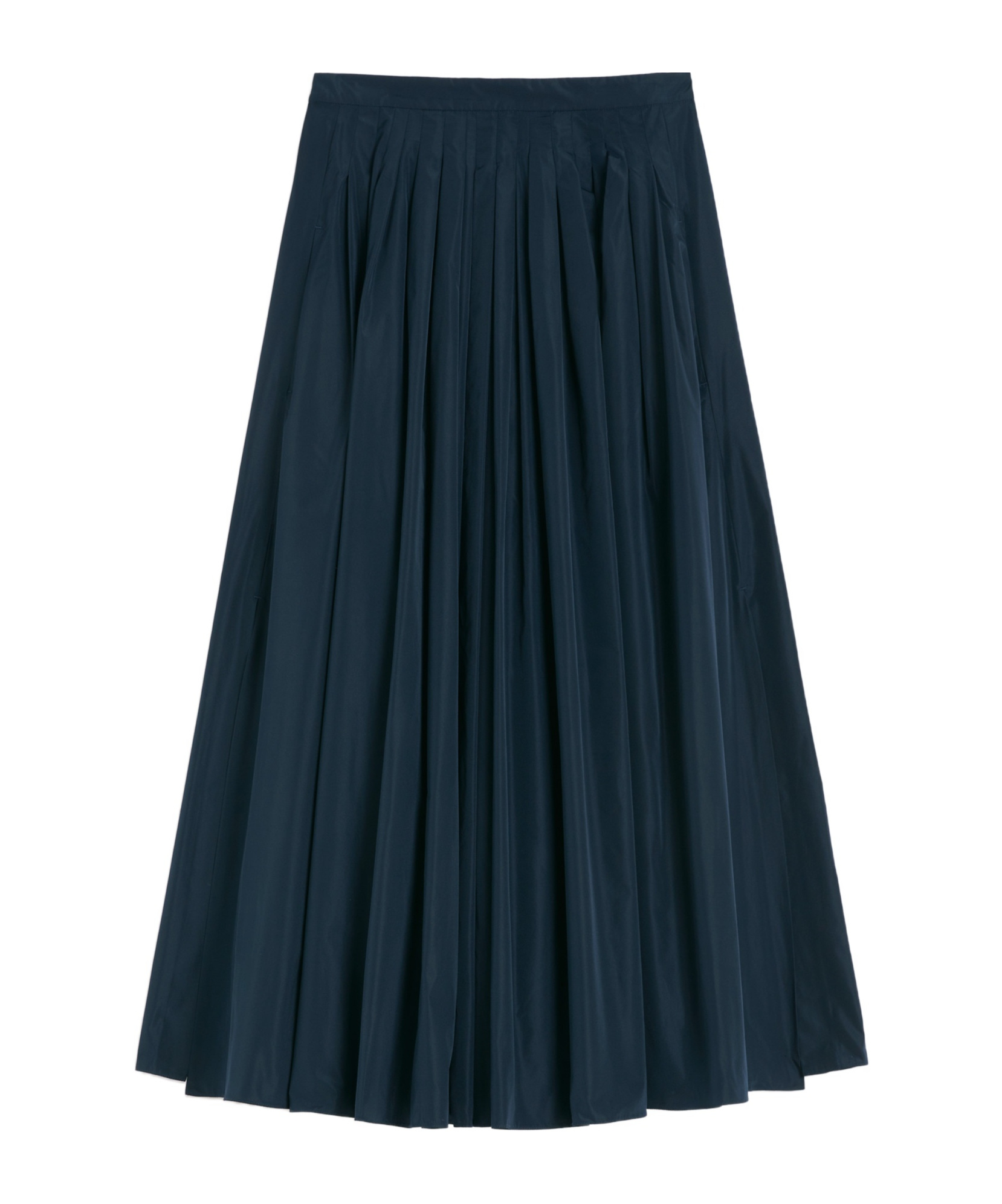 Max Mara Pleated Taffeta Skirt