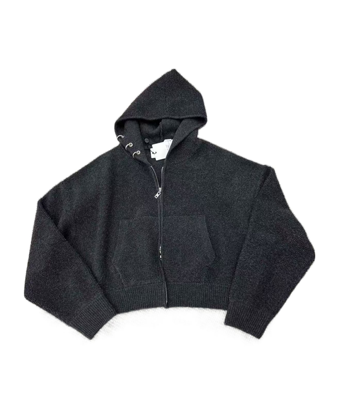 We11 Done Long-sleeved Knitted Cardigan In Gray