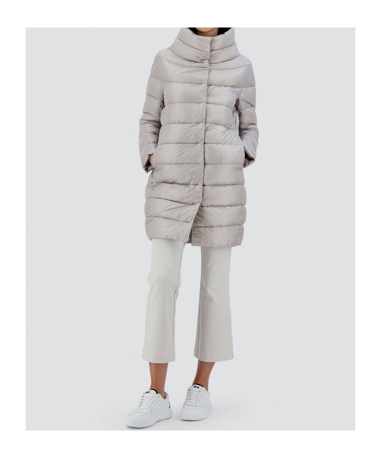 Herno Dora Ultralight Down Jacket In Gray