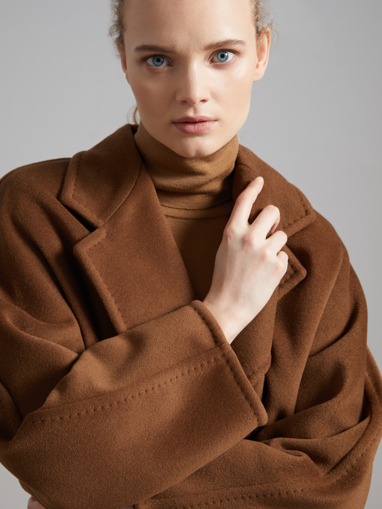 Max Mara 101801 Double-breasted Wool Coat In Green