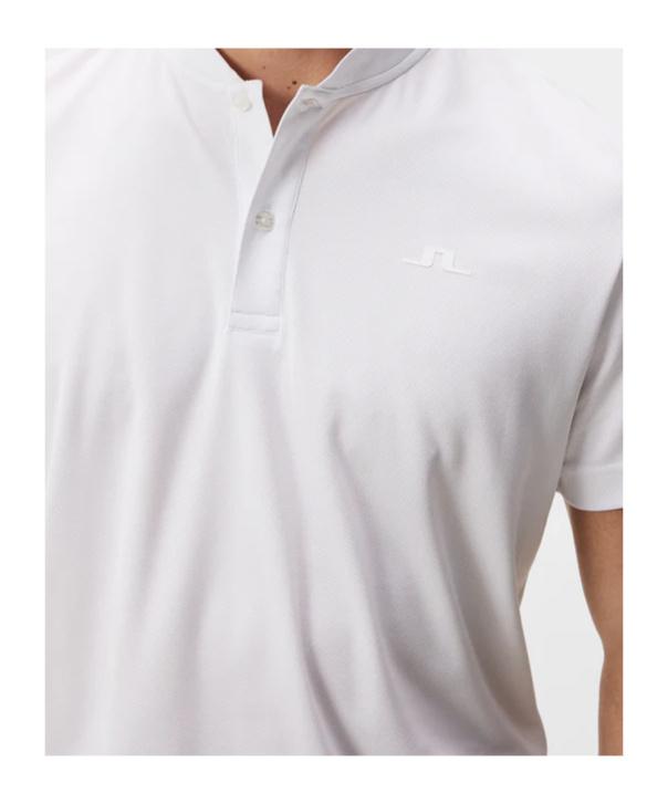 J. Lindeberg Logo Polo Shirt In White