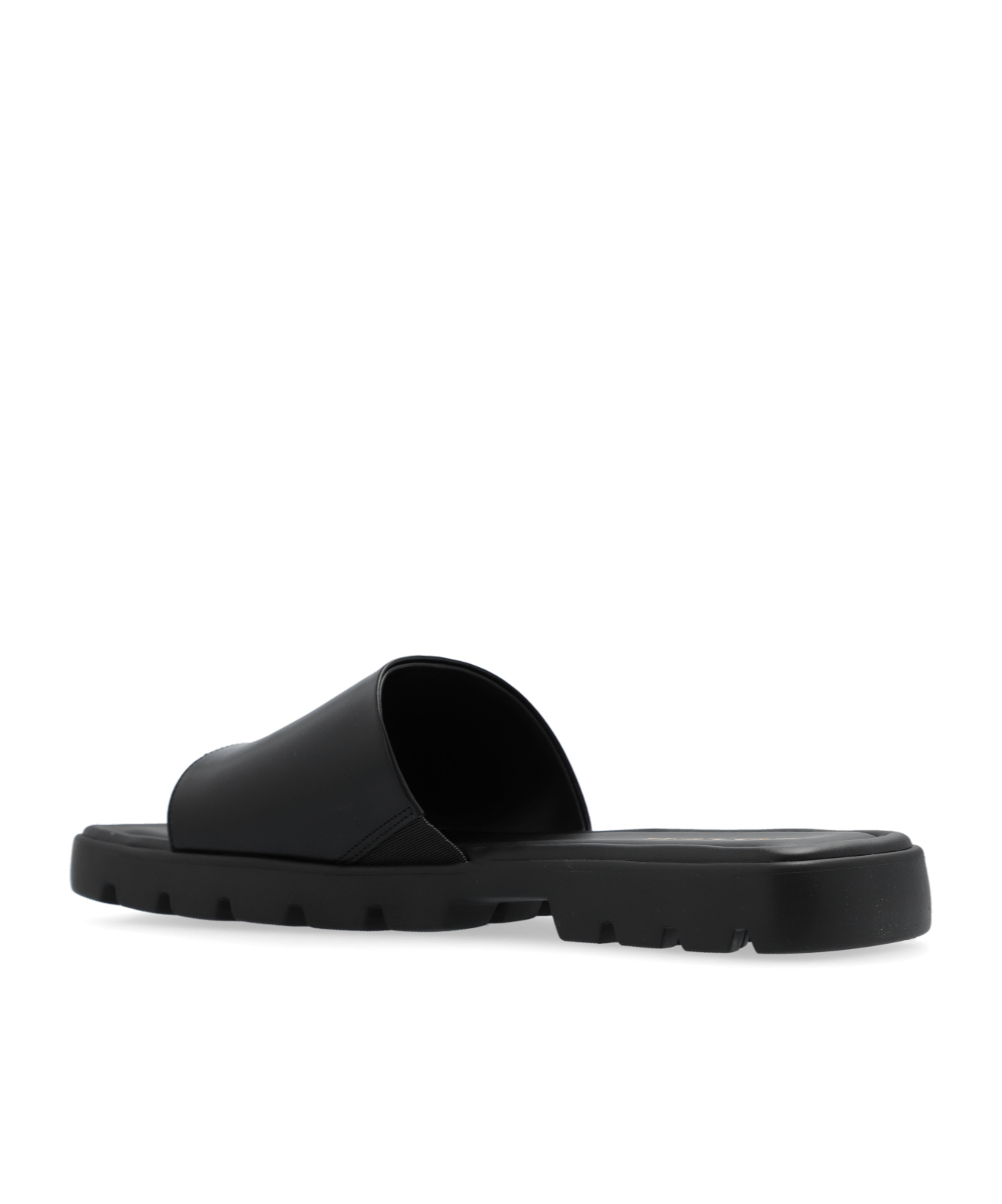 Shop Coach Florence Leather Sandals In Black