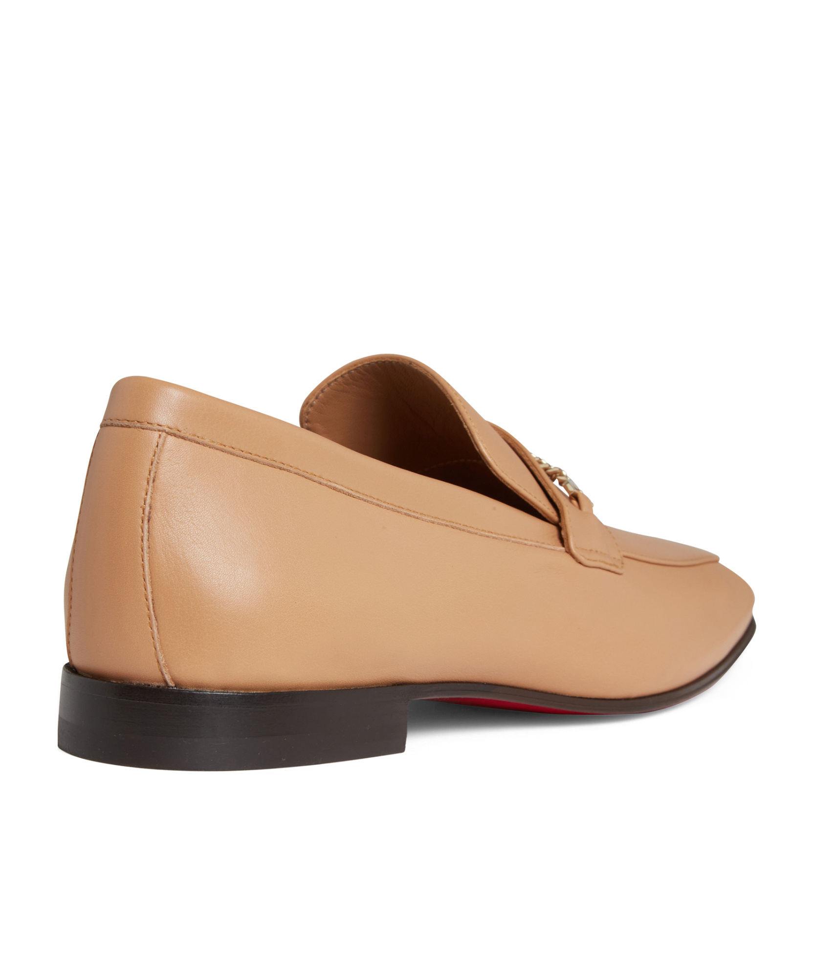 Christian Louboutin Square-headed Casual Shoes In Nude