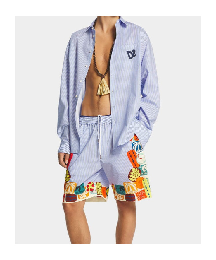 DSQUARED2 ELASTIC-WAISTBAND SHORTS