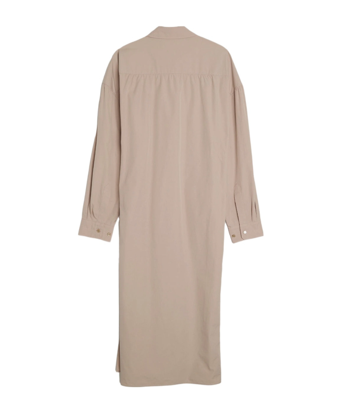 Shop Lemaire Wrap-design Mid-length Shirt Dress In Nude