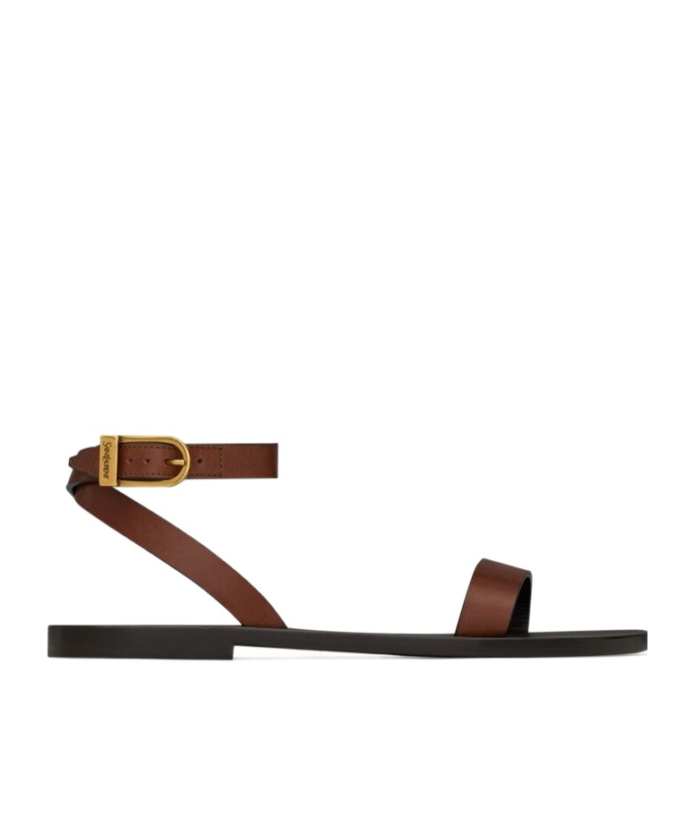 SAINT LAURENT SAHARA SANDALS IN SMOOTH LEATHER