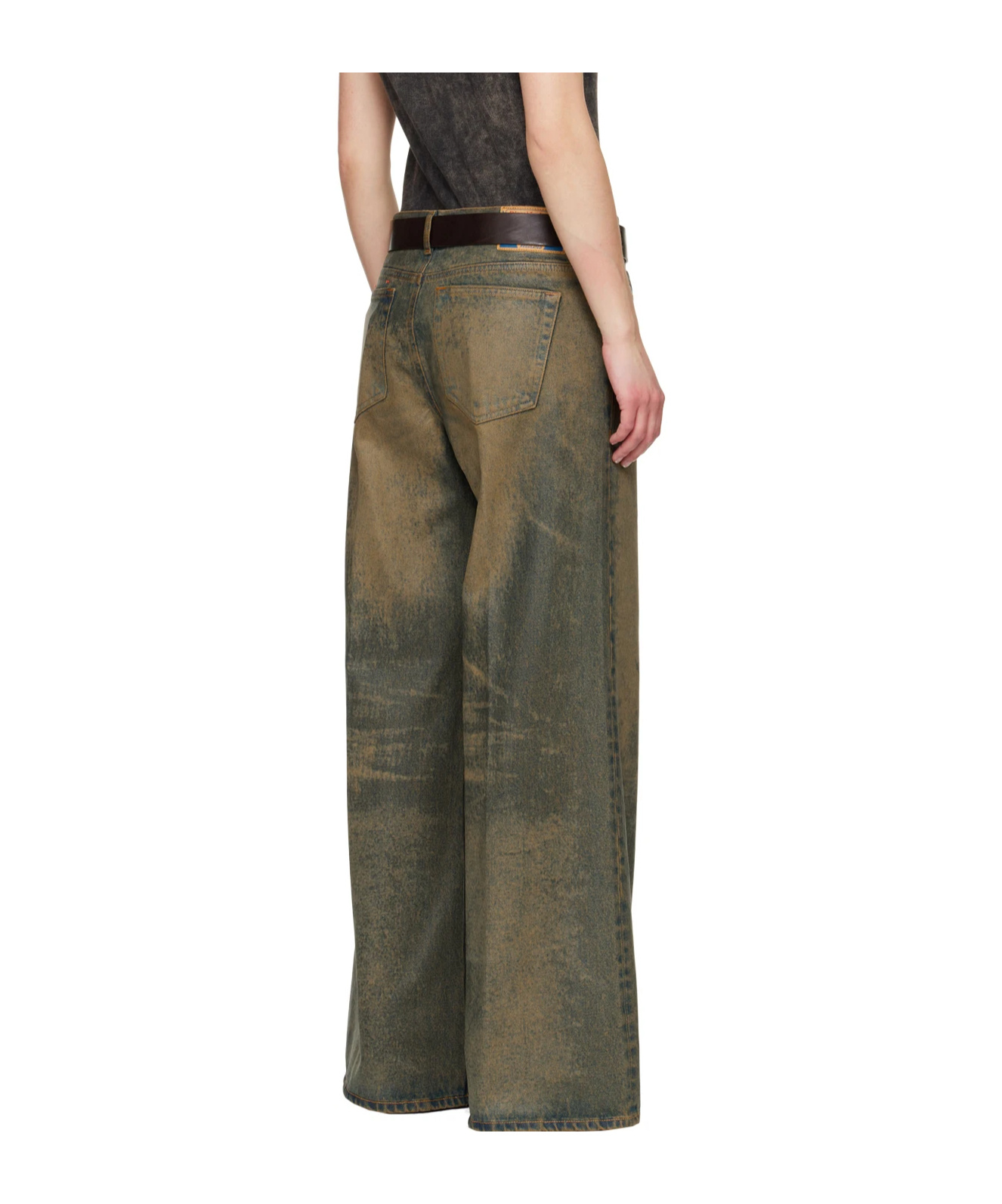 Diesel Belt-belt Loop Pocket Jeans In Black