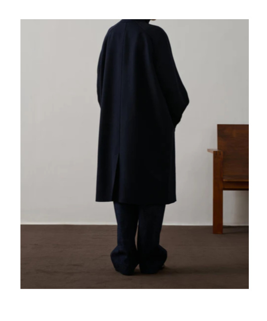 Soeur Womens Blue Simba Drop-shoulder Wool Coat In Blue