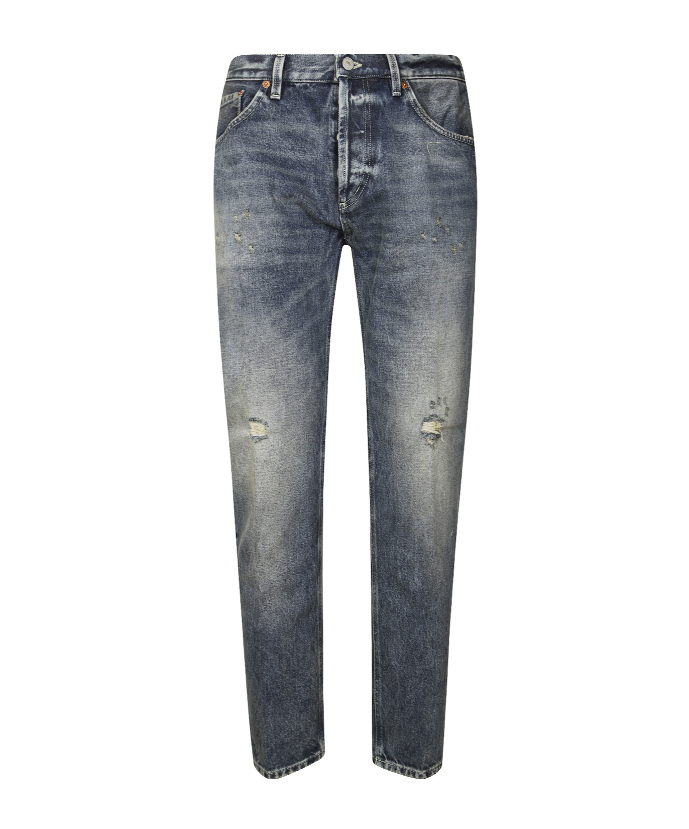 Dondup Distressed Trousers In Gray