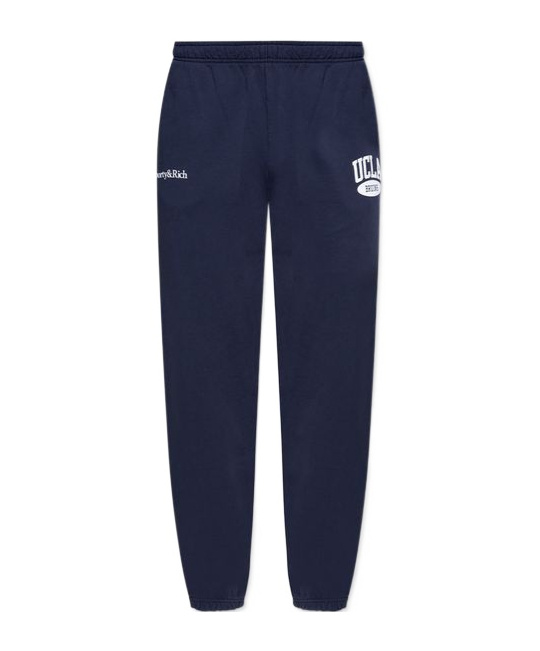 Sporty And Rich Logo Printed Tapered-leg Sweatpants