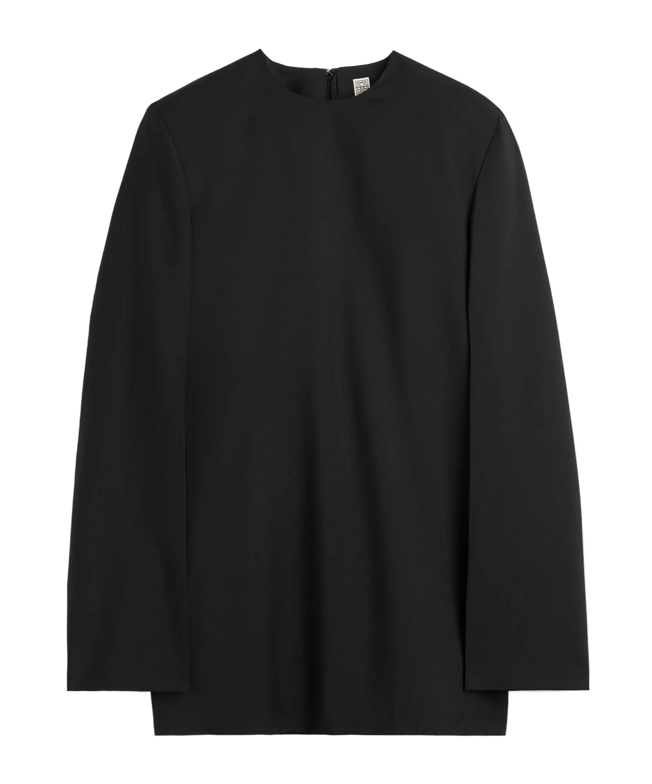 Totême Round-neck Blouse In Black