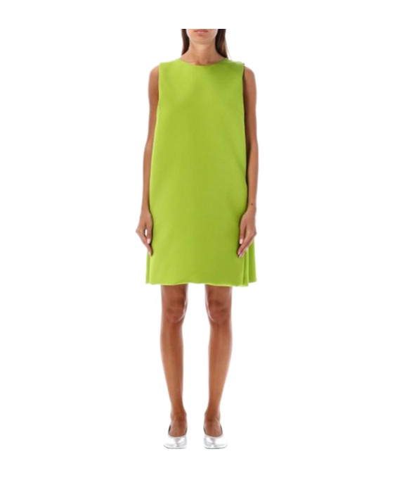 Shop Philosophy Di Lorenzo Serafini Sleeveless Satin Mini Dress In Green
