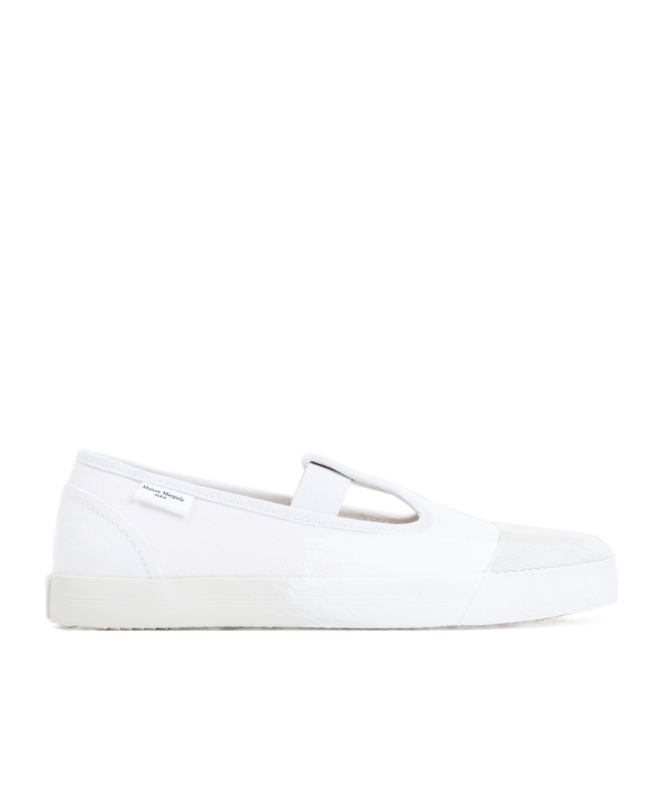 Maison Margiela On The Deck Tabi Mary Jane Bianchetto In White