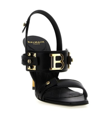 BALMAIN 100MM LEATHER SANDALS