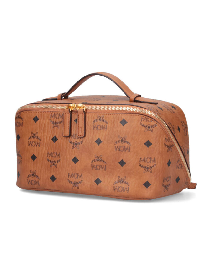 Mcm Rectangular Shape Side Strap Top Handle