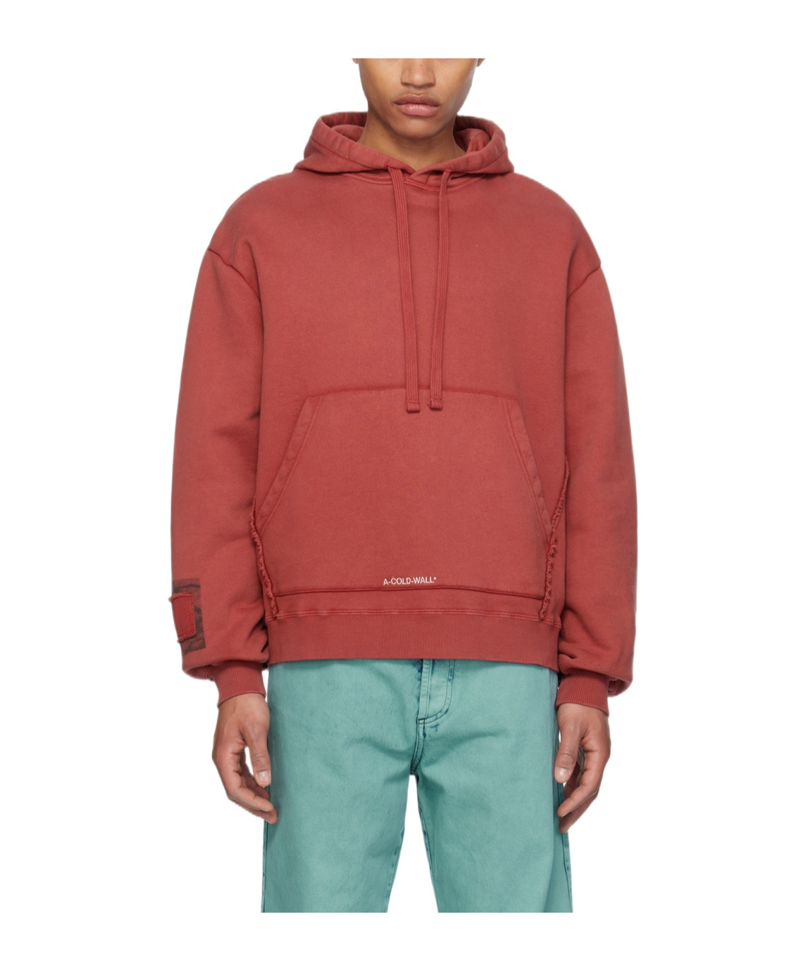 A-cold-wall* Hooded Long-sleeved Sweater In Brown
