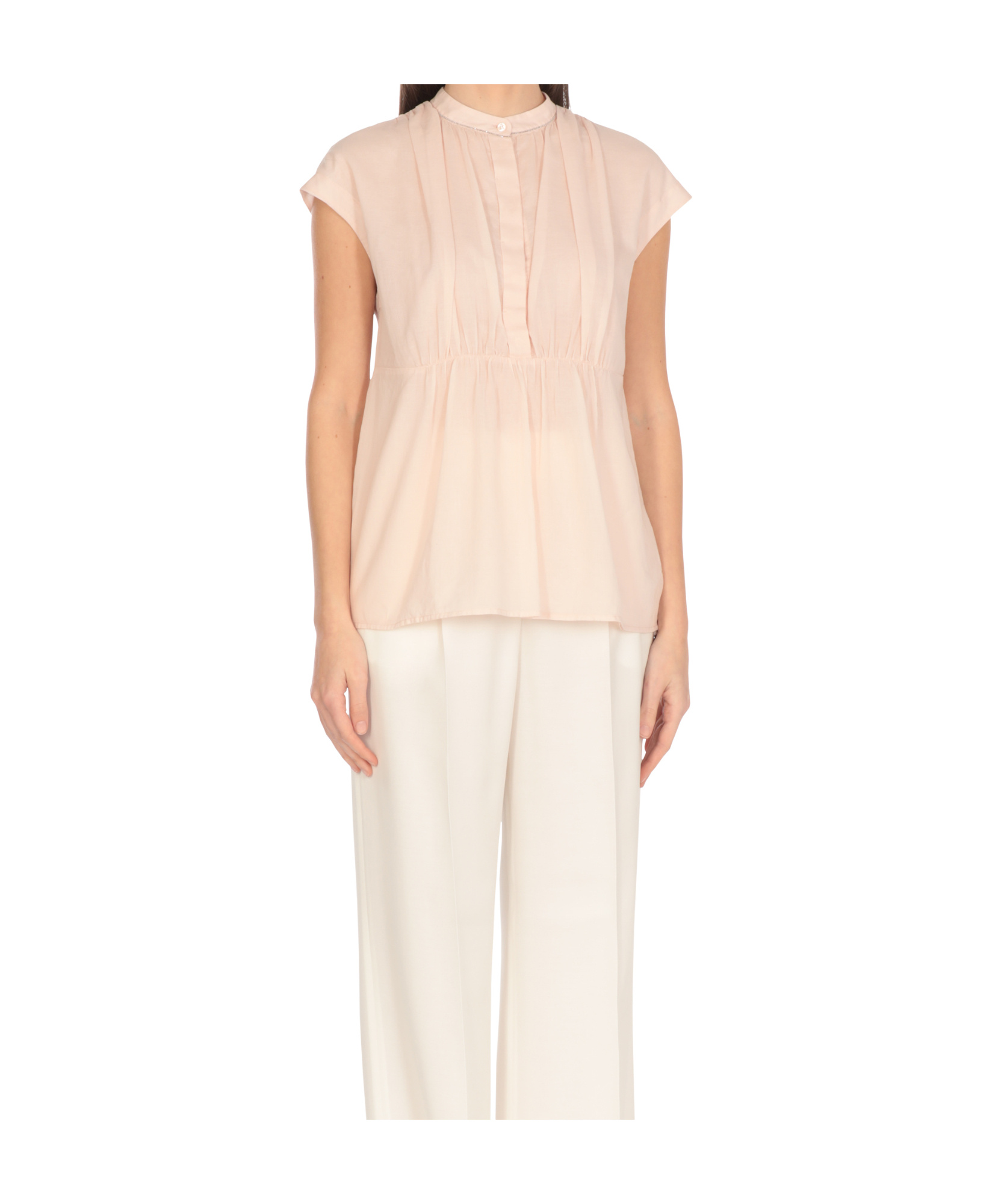 Peserico Pink Cotton Blouse