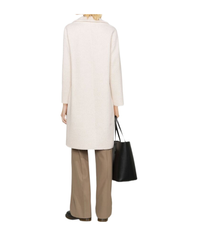 Harris Wharf London Double-breasted Coat In Neutral