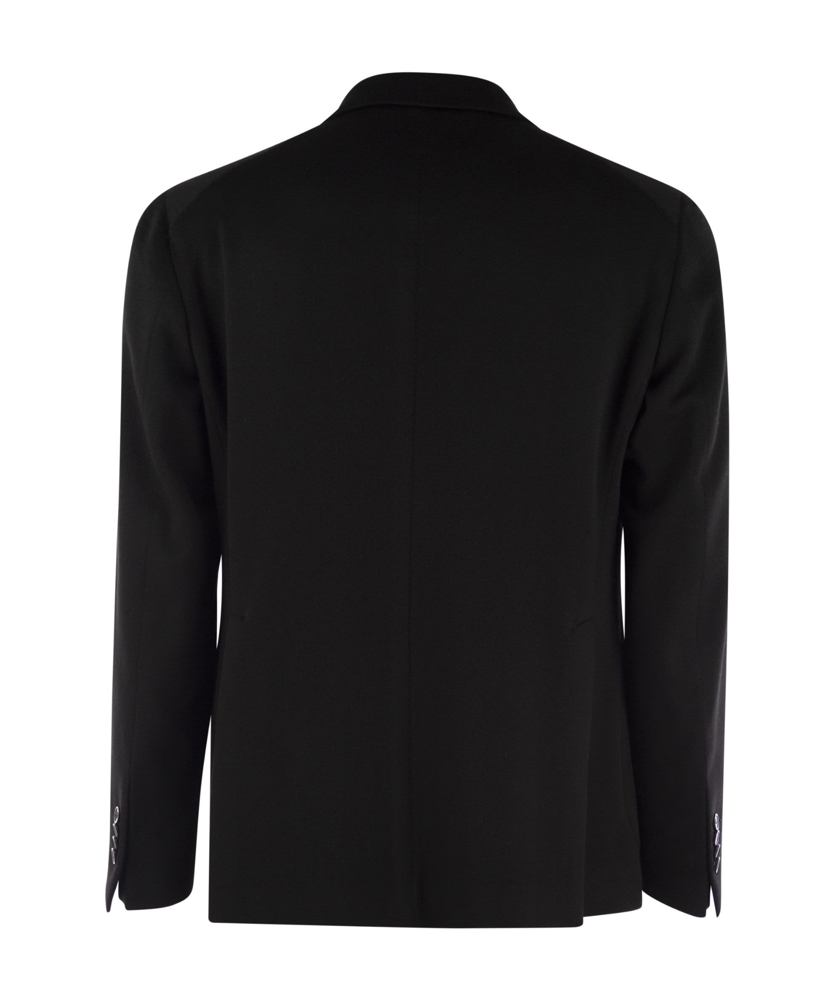 Shop Tagliatore Long-sleeved Suit Coat In Black