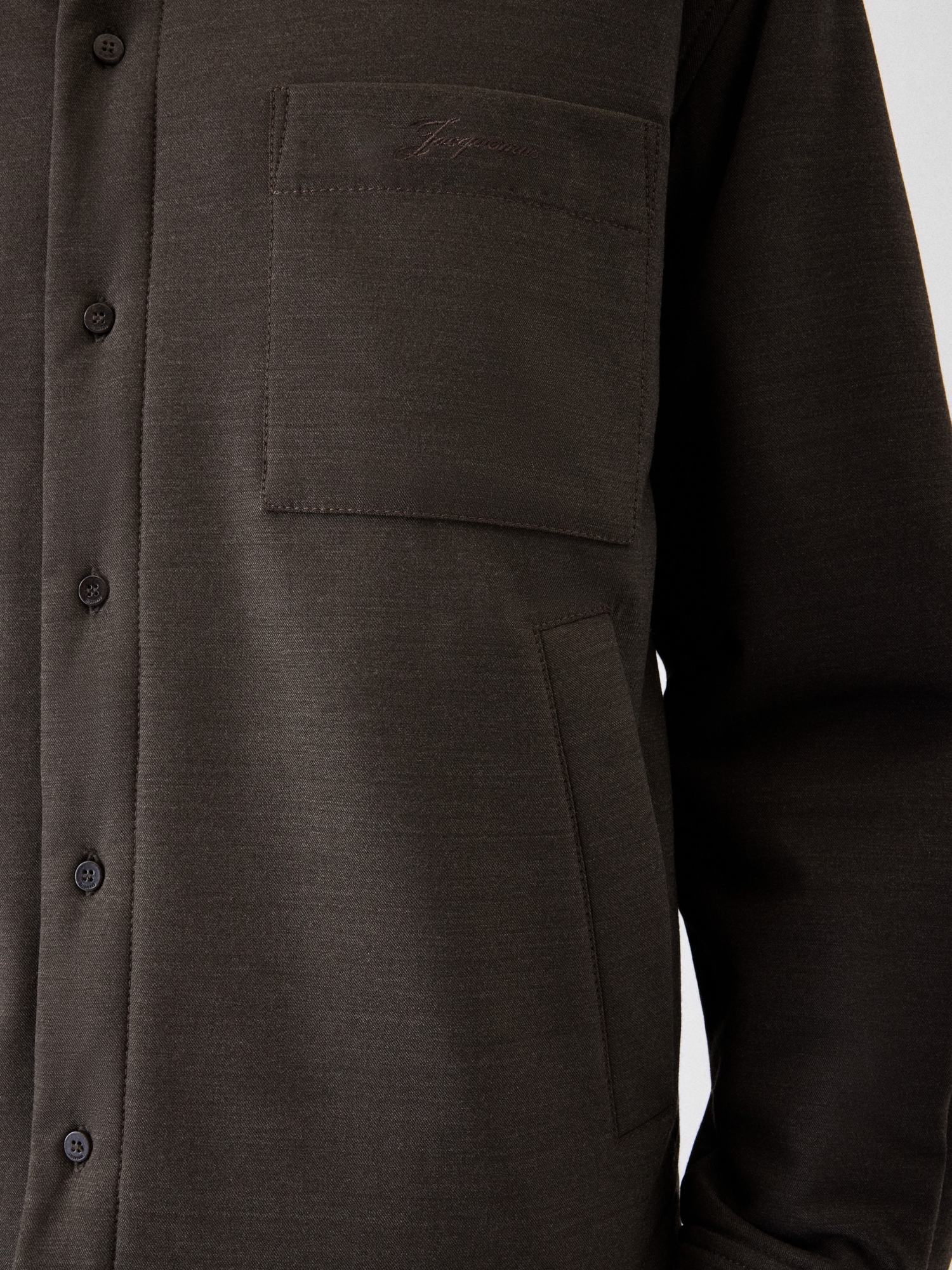 Jacquemus Long Sleeve Casual Jacket In Brown