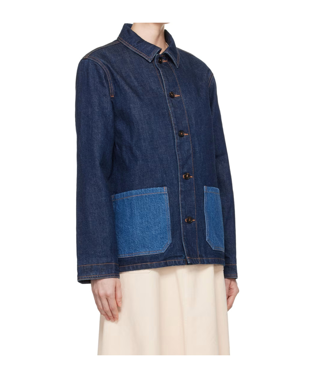 Apc Indigo Anthonin Denim Jacket In Blue